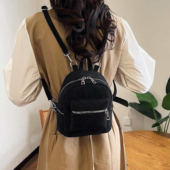 Corduroy Mini Backpack Bowlift