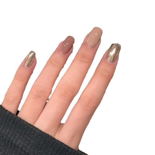 Elegant Multi-Textured Nail Art