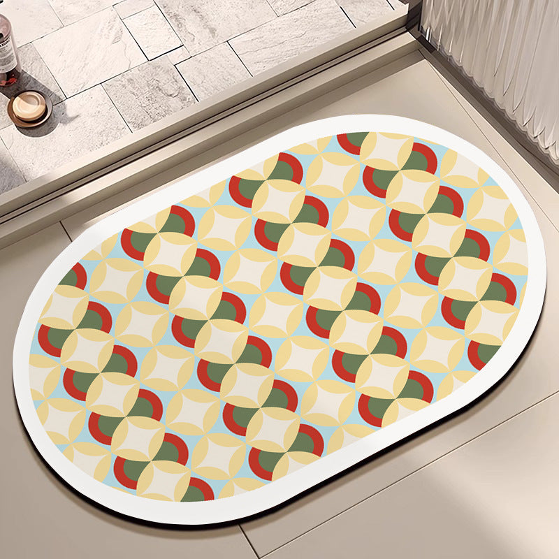 Geometric Patterned Area Rug Bowlift
