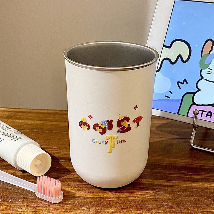 Stainless steel cup with funny animal design Bowlift