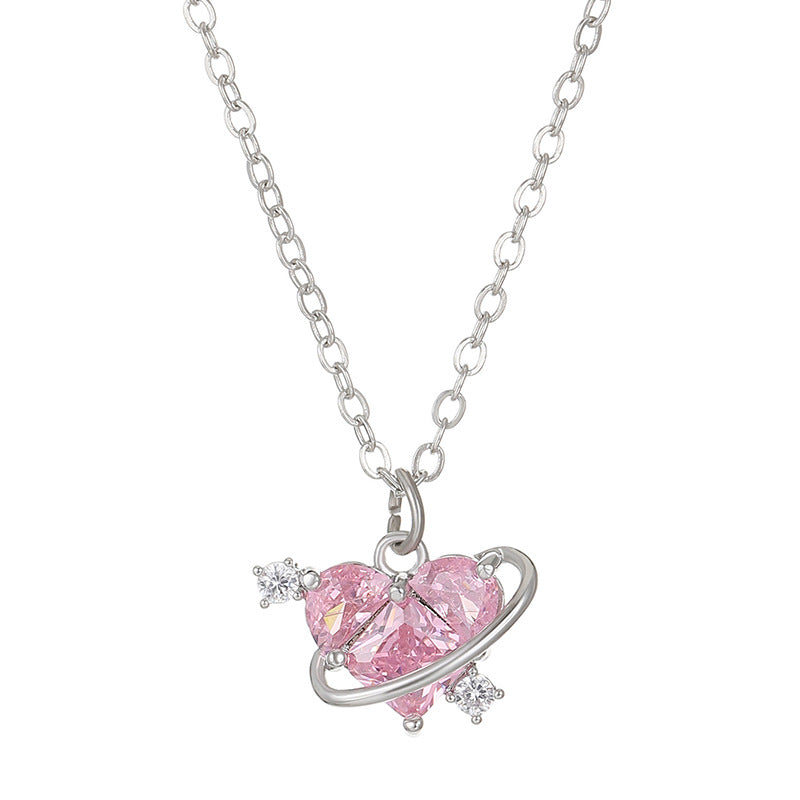 Playful Heart Pendant Necklace Bowlift