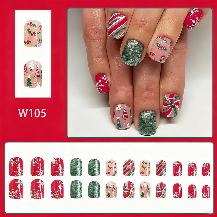 Festive nail art with winter motifs Bowlift
