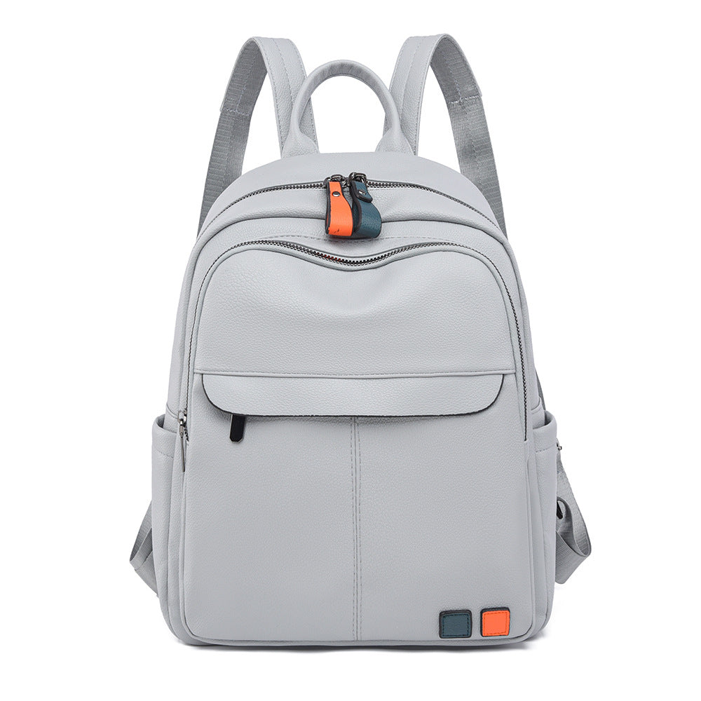 Leather Multi-Compartment Backpack Bowlift