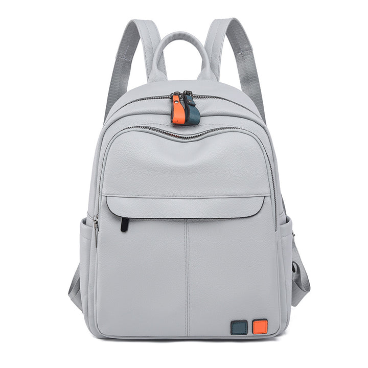Leather Multi-Compartment Backpack Bowlift