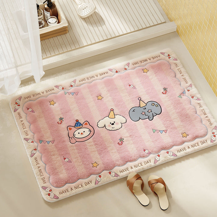 Playful Cartoon-Themed Bathroom Mat Bowlift