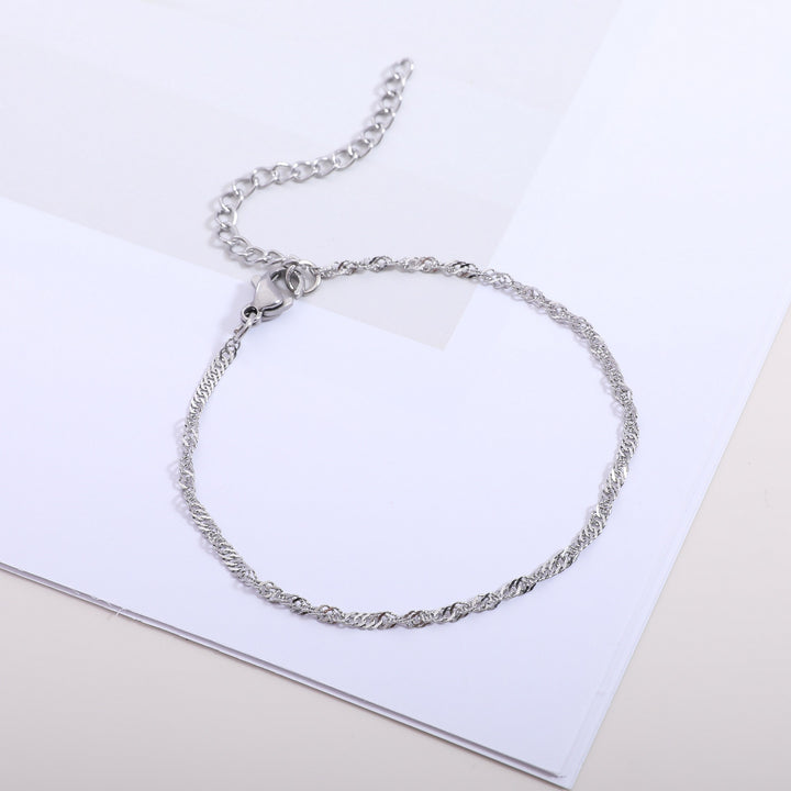 Textured Twisted Chain Bracelet Bowlift