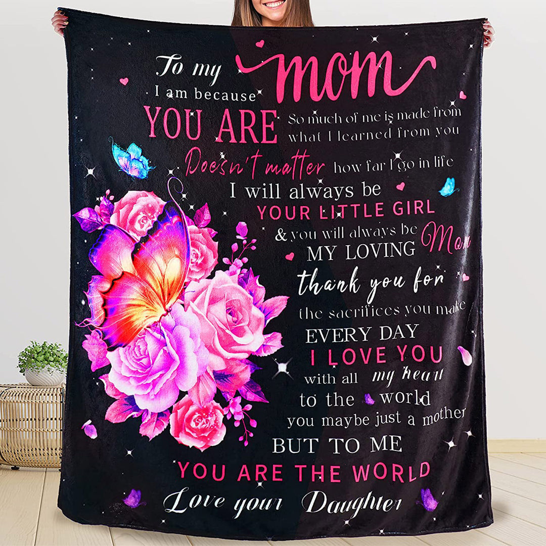 Sentimental Fleece Throw Blanket With Lion And Cub Graphic And Heartfelt Message For Dad