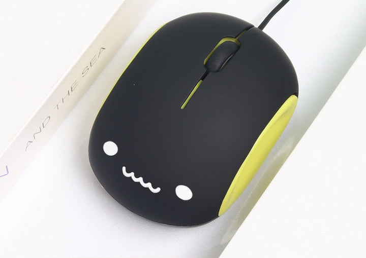 Cute Character Design Wired Mouse Bowlift
