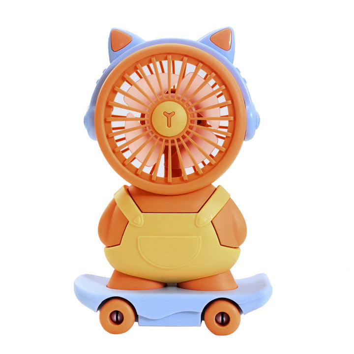 Women Portable Handheld Fan in Creative Animal Design Bowlift