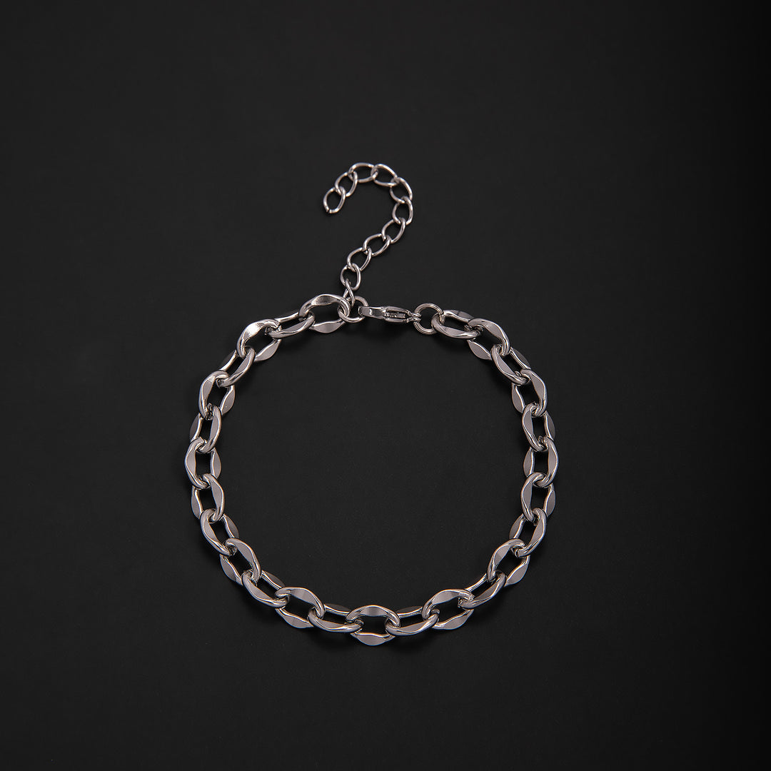 Textured Chain Link Bracelet Bowlift