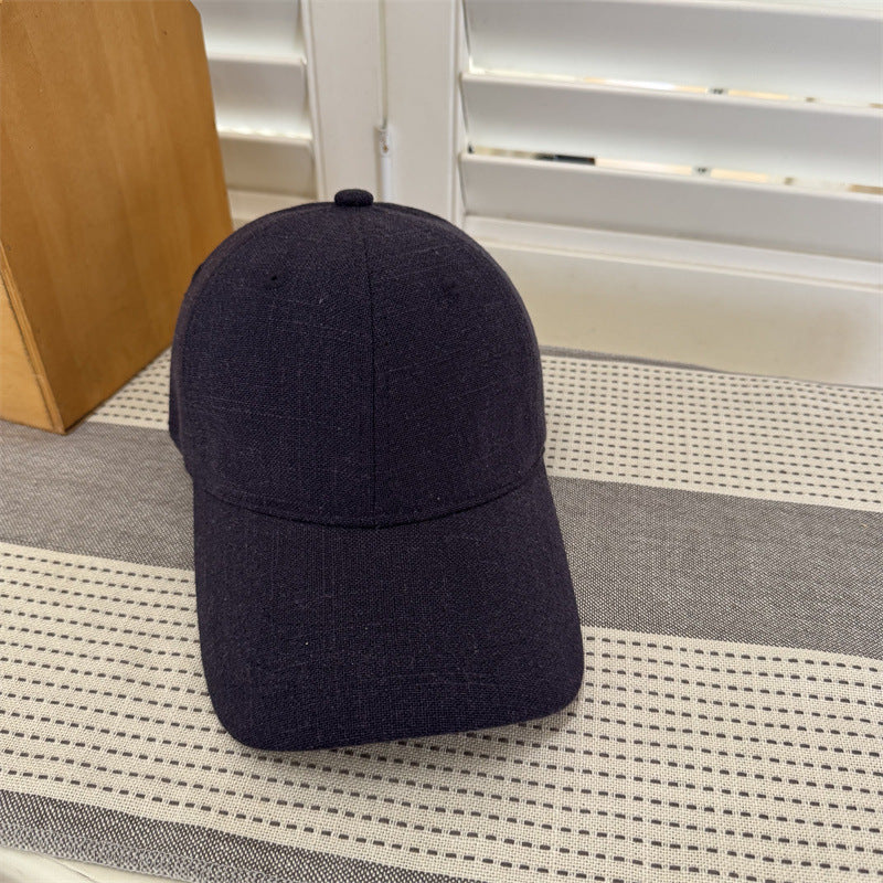 Women's Casual Textured Cotton Baseball Cap Bowlift