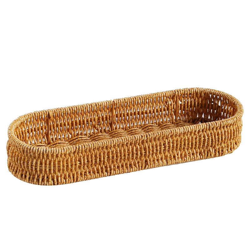 Oval Woven Storage Tray Bowlift
