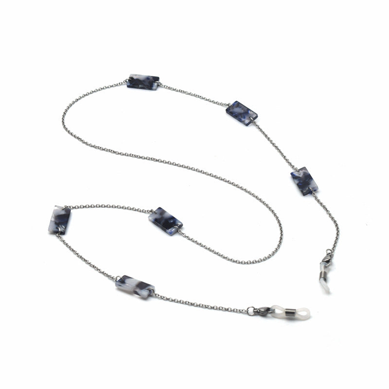 Elegant Bead-Accented Eyewear Holder Chain Bowlift