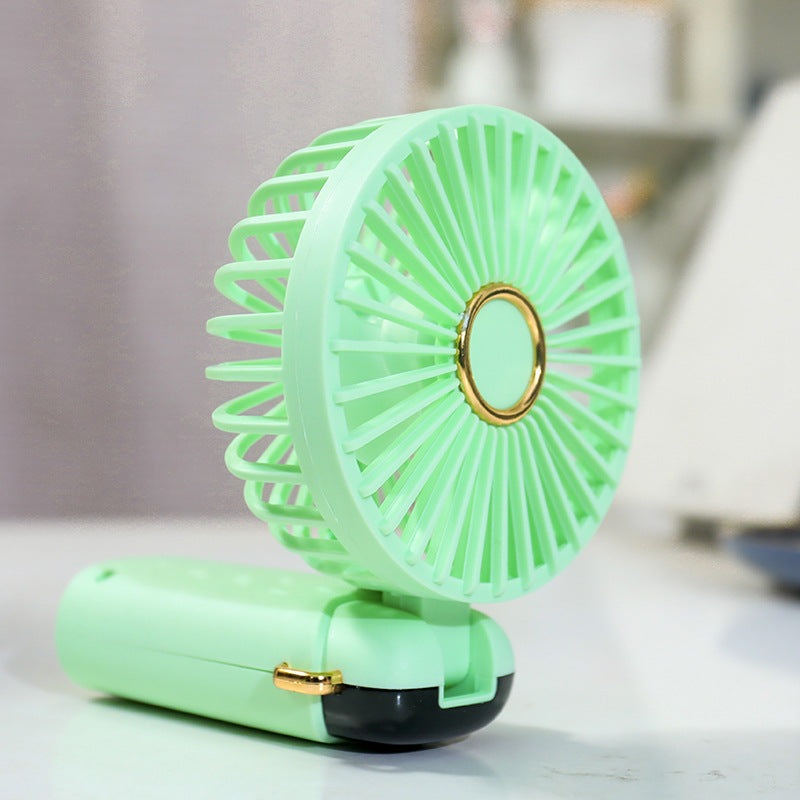 Ladies portable handheld fan with USB charging function and flexible tilt Bowlift