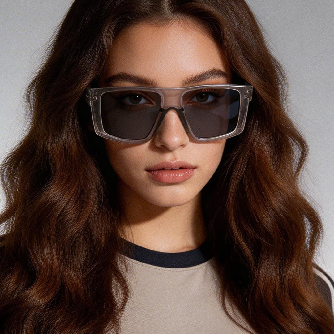 Women oversized geometric sunglasses Bowlift