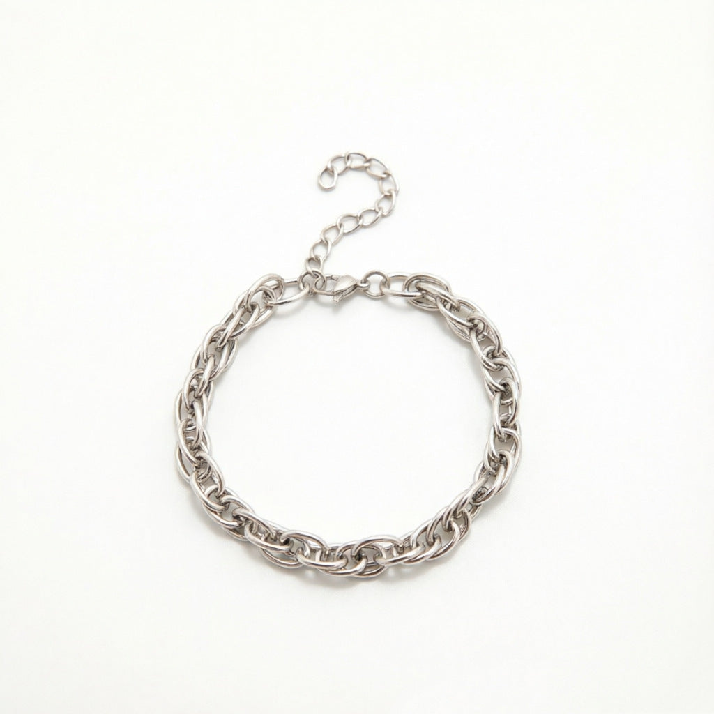 Textured Chain Link Bracelet Bowlift