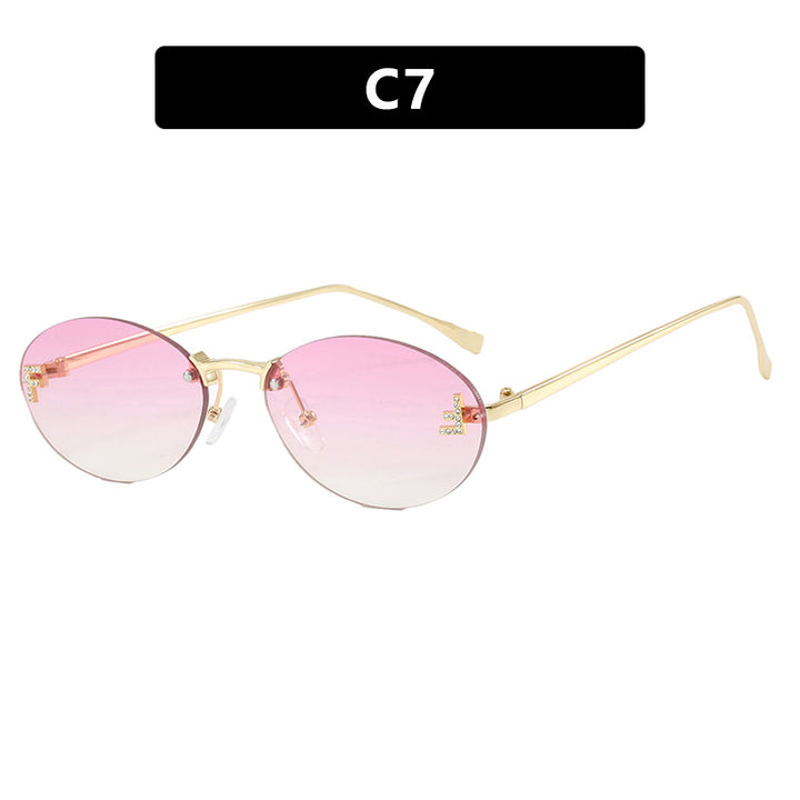 Women's fashionable sunglasses with elegant mirrored lens front and delicate metal frame Bowlift
