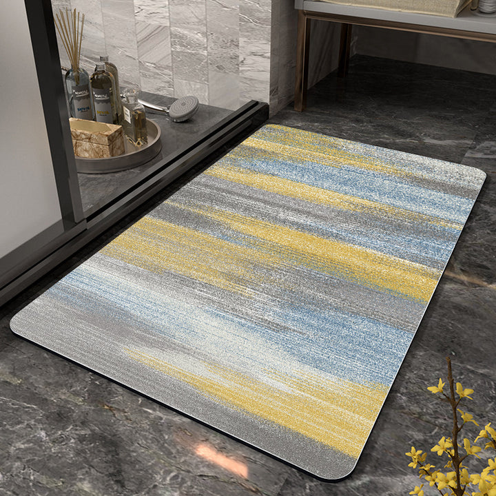 Elegant Monogrammed Bathroom Mat Bowlift