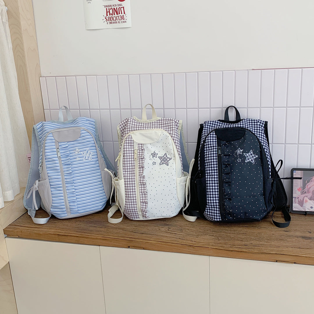 Kids' Lightweight Striped Backpack Bowlift