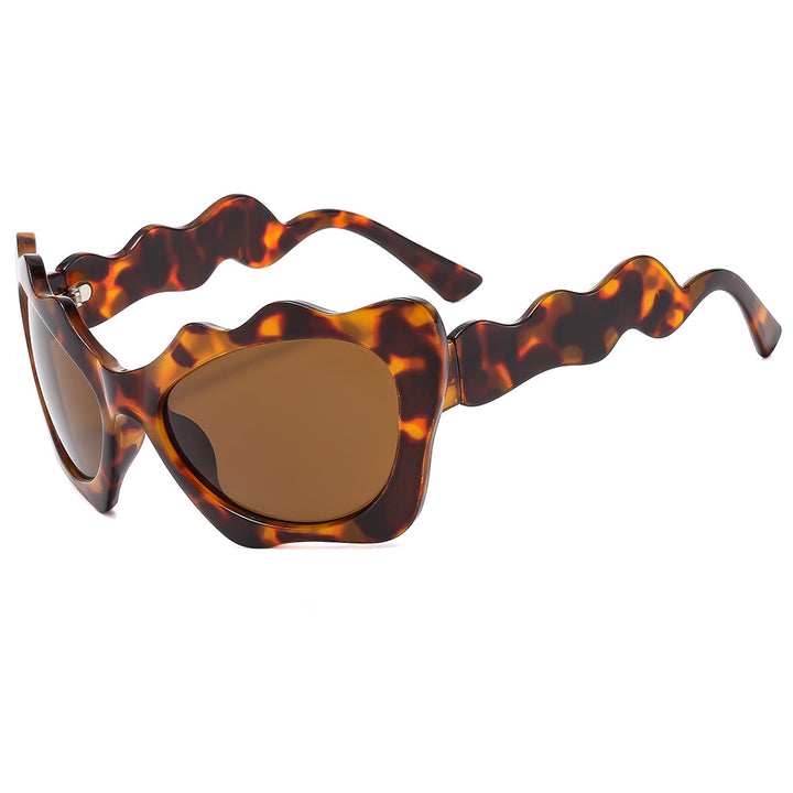 Ladies sunglasses in creative wave design Bowlift