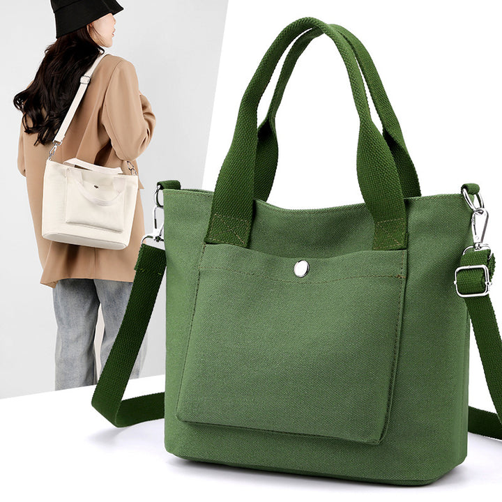Compact Multi-Functional Canvas Handbag Bowlift