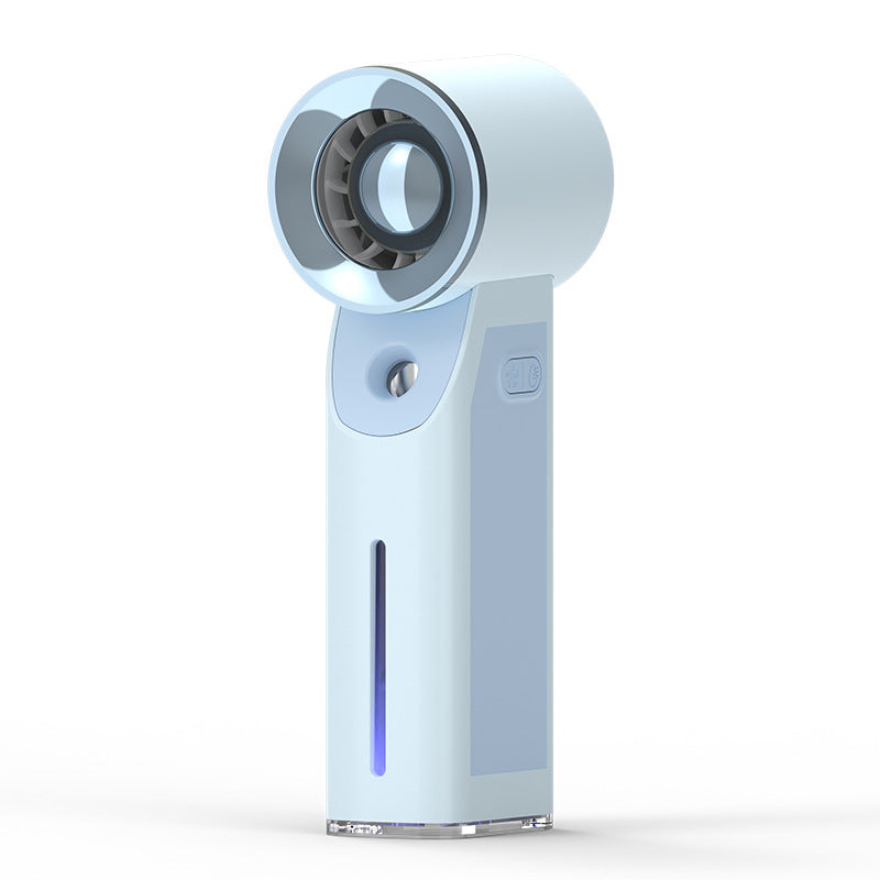 Unisex portable ultrasonic facial spray and mini fan with USB charging function Bowlift