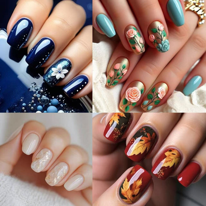 Artificial nails in elegant French tip design Bowlift