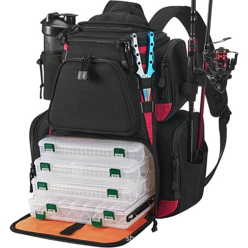 Fishing Multi-Compartment Backpack Bowlift