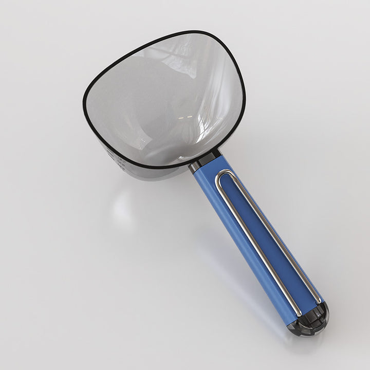 Ergonomic Transparent Bowl Scoop with Quick-Release Wire Handle Bowlift