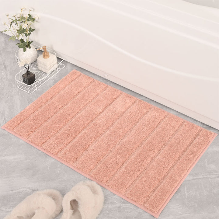 Plush Texture Bath Mat Bowlift
