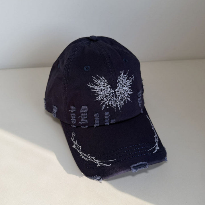 Women's Distressed Graphic Snapback Cap Bowlift