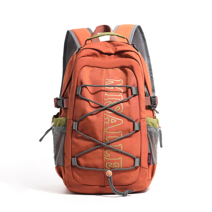Unisex spacious leisure and travel backpack with padded laptop compartment and elastic front bungee Bowlift