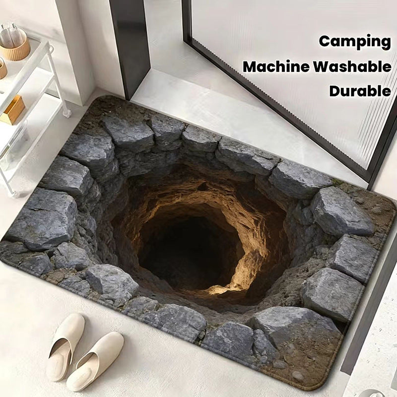 3D Optical Illusion Entrance Mat