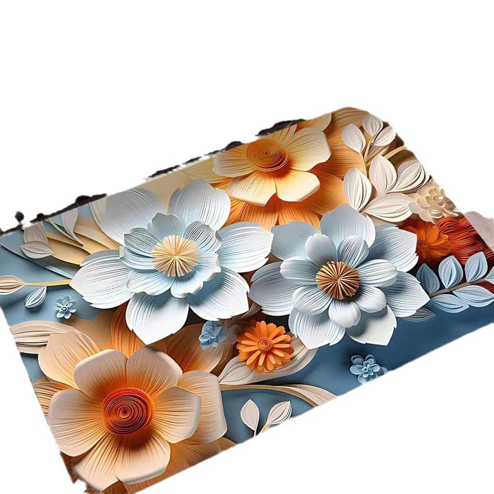 3D Textured Floral Mat Bowlift