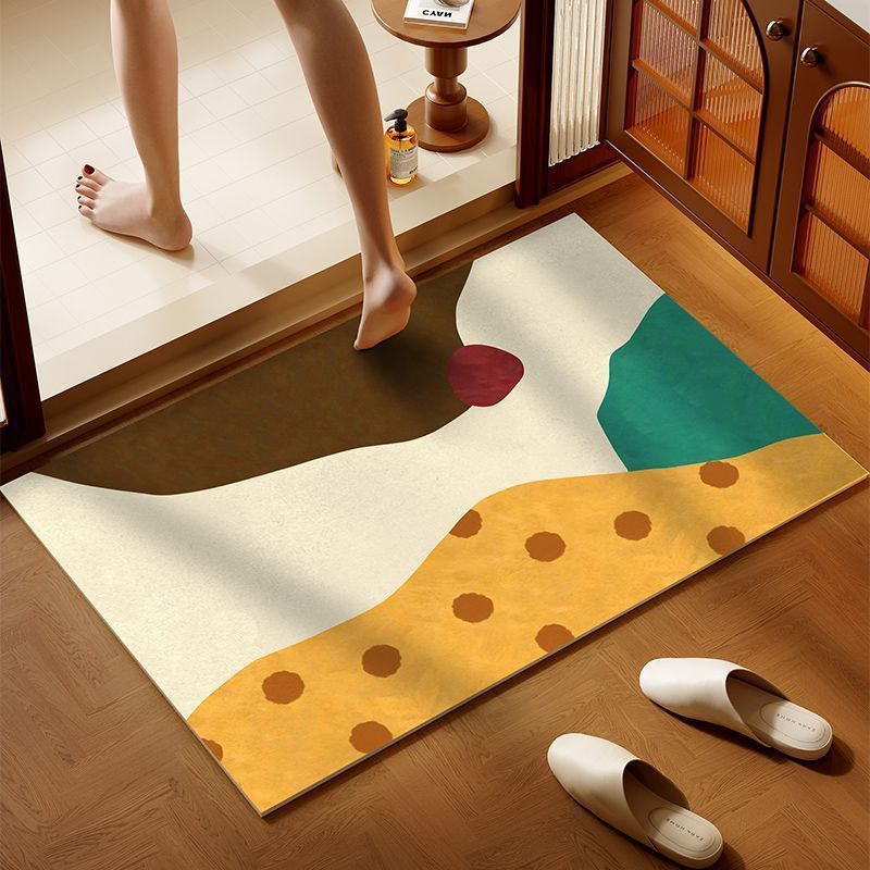 Colorful Patchwork Bath Mat Bowlift