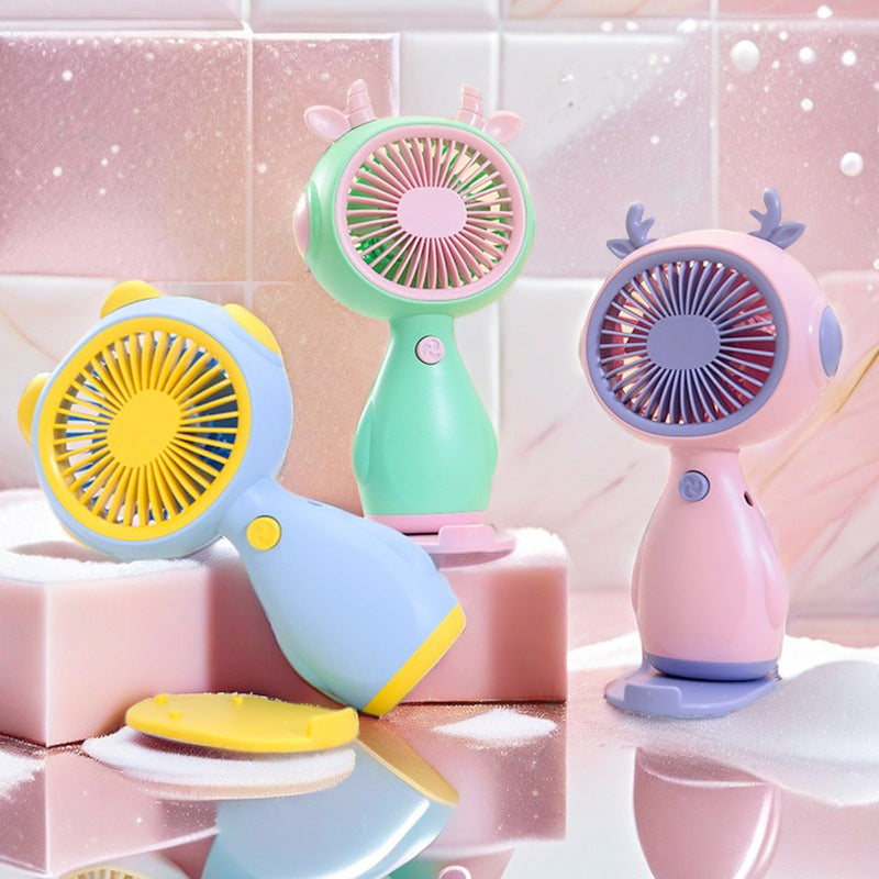 Women's portable mini fan in cute animal design Bowlift
