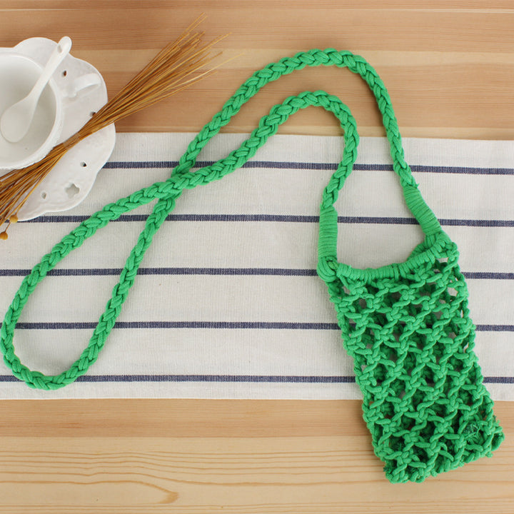 Macramé Shoulder Bag in Creative Net Design Bowlift