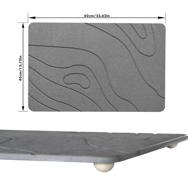 Textured Kitchen Drying Mat Bowlift