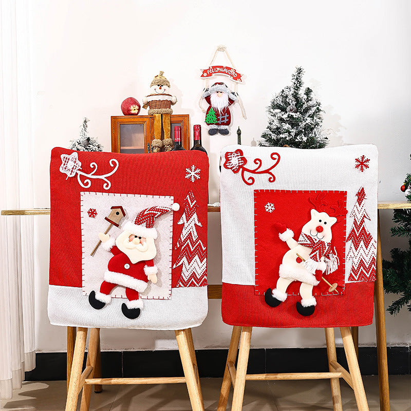 Festive chair covers with Christmas motif Bowlift