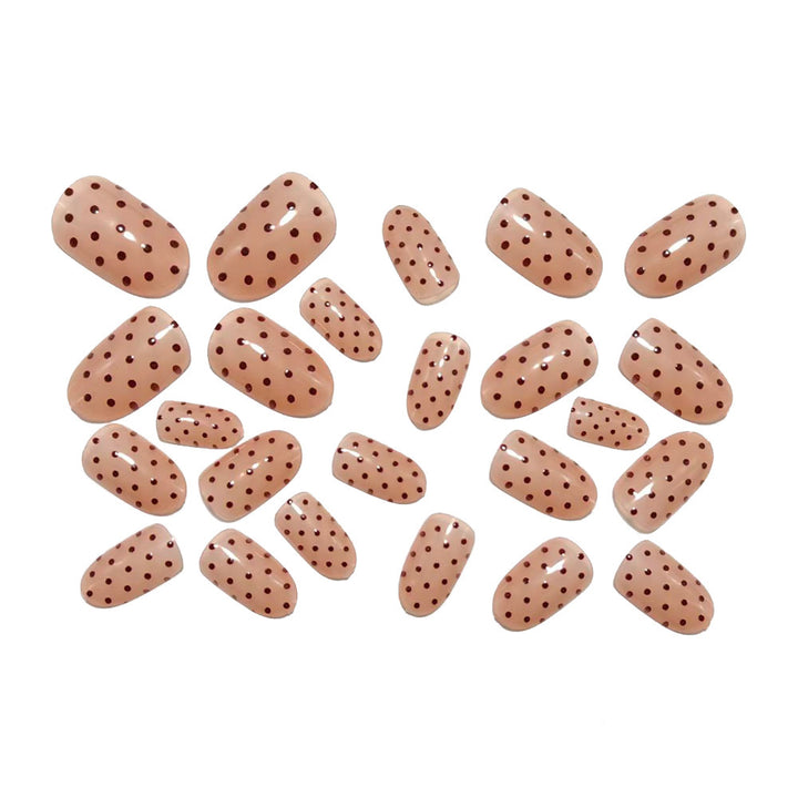 Artificial nails with elegant dot design Bowlift