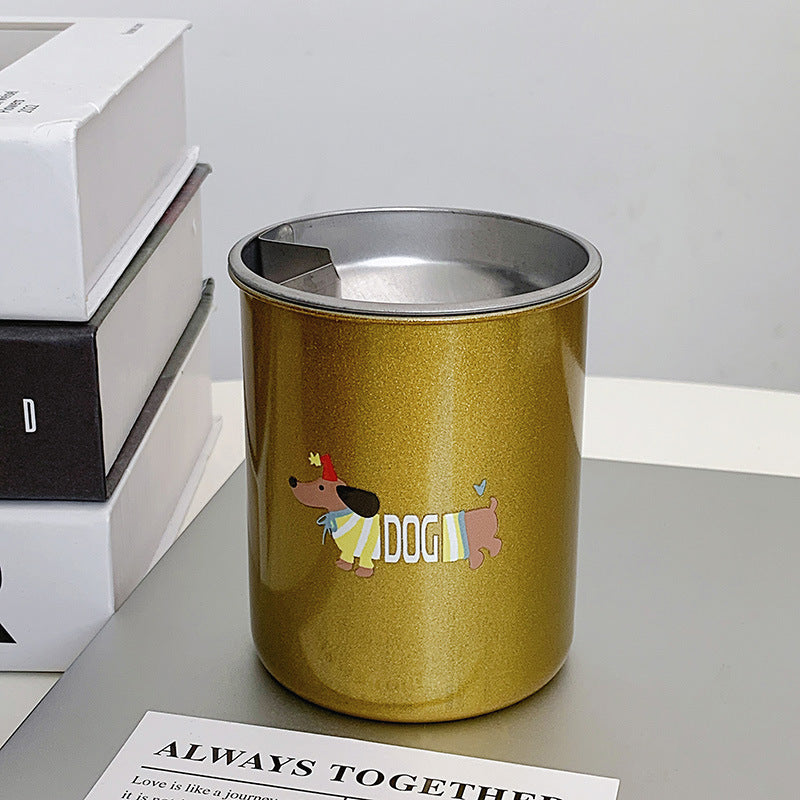 Thermal mug with funny dog breakfast design Bowlift