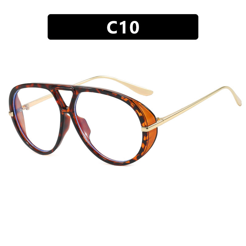 Women's oversized sunglasses with elegant plastic frame and mirrored lenses Bowlift