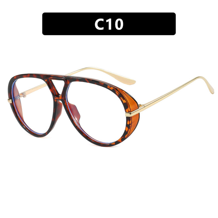 Women's oversized sunglasses with elegant plastic frame and mirrored lenses Bowlift