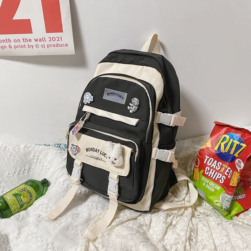 Playful Multi-Pocket Character Backpack Bowlift