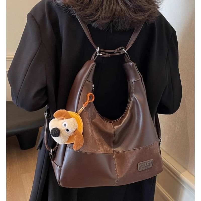 Chic Faux Leather Hobo Bag Bowlift