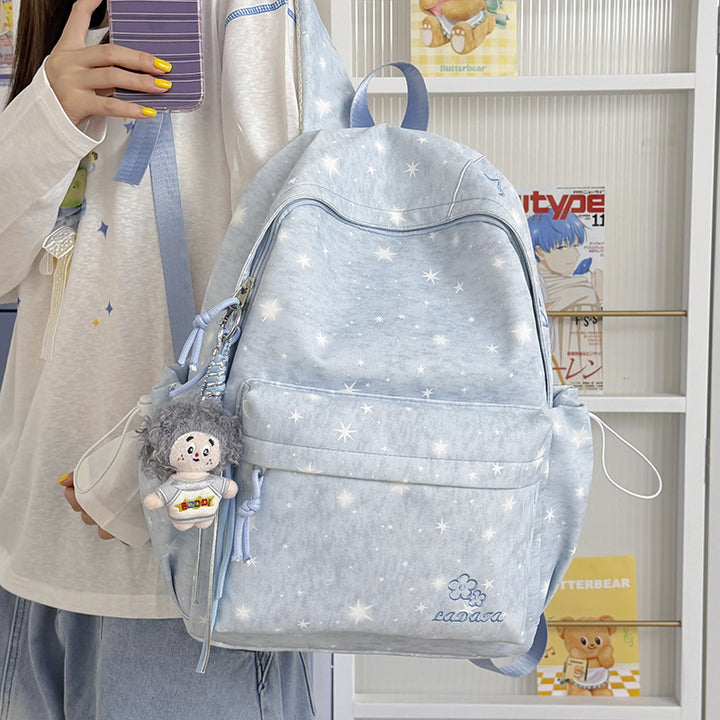 Cute Star-Patterned Backpack Bowlift