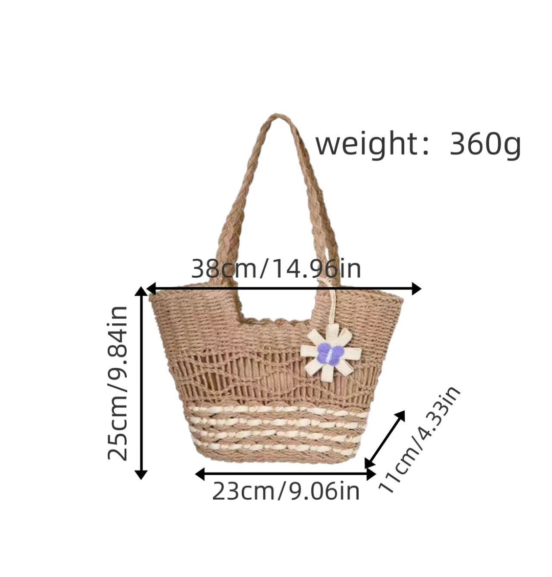 Braided Baste Beach Bag Bowlift