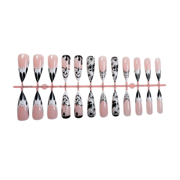 Creative Halloween Nail Art Set with Ghost and Spider Designs Bowlift