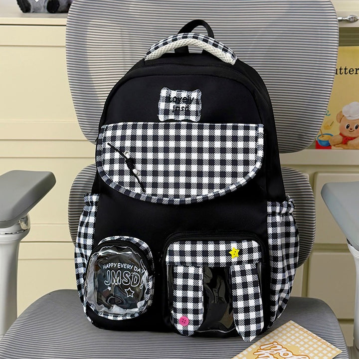 Playful Cartoon-Themed Backpack Bowlift