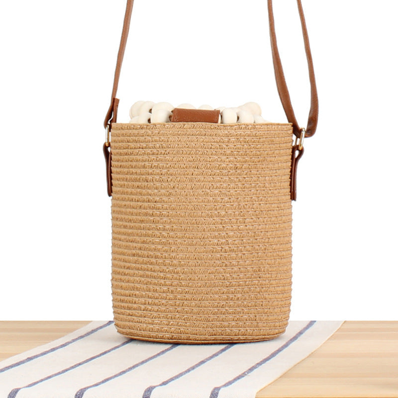 Handbag Made of Woven Natural Material Bowlift